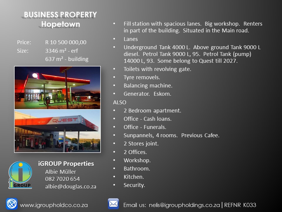 K033 – BUSINESS PROPERTY – FILLSTATION