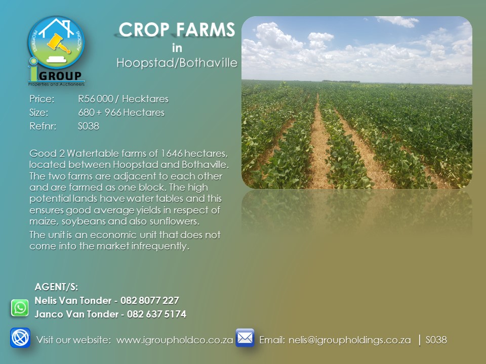 S038 – CROP FARMS