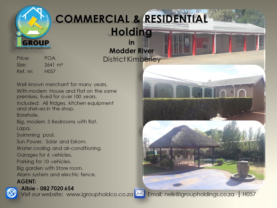 H057 – COMMERCIAL AND RESIDENTIAL Holding.