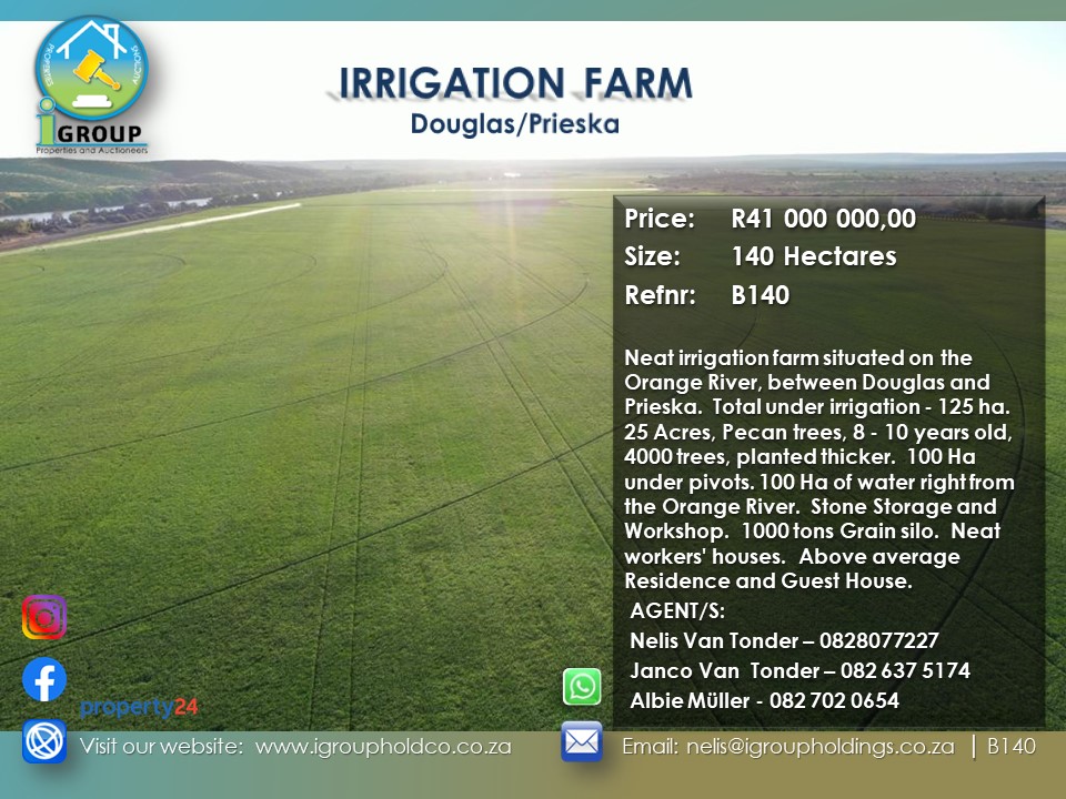 B140 – IRRIGATION FARM